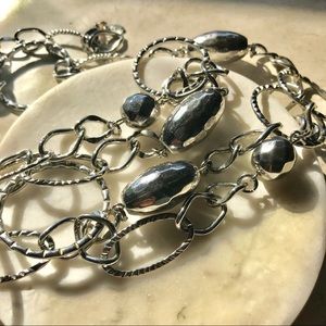 Lia Sophia Silver Link Necklace